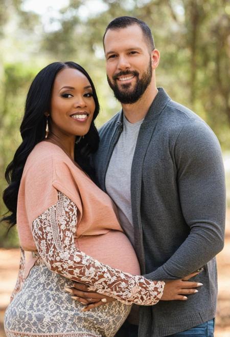 Tammi Mae Hooper  is on  9 months pregnant  with her husband David