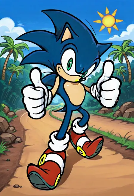 Satoshi Okano Sonic / JP Sonic 3D Blast - Game Style [Illustrious]