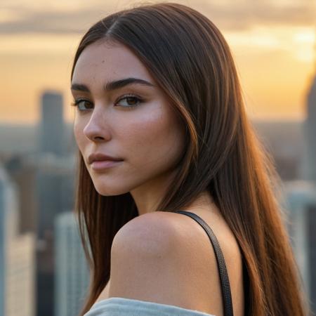 (((Skin Texture, pores, natural,iPhone,RAW, skin blemishes))), natural lighting, Highest Quality ((closeup)) Portrait photo of a woman with shoulder-length straight hair, Nikon Z9, realistic matte skin,  blurry city in the background, 8K, perfect eyes,( symmetric, looking straight at the camera), skin imperfections,  <lora:mabeer_xl_1_standard_merger_19_29_48_98_03_03_02_02:1>