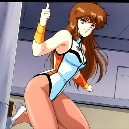 ミア・アリスとヒロピンパンスト(破邪大星ダンガイオー,1987)/Mia Alice with torn pantyhose(Hyper Combat Unit Dangaioh)