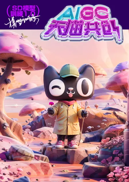 粿条Tmall model 3D卡通天猫场景