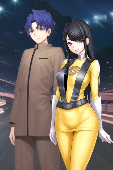 Shinji Matou x Saki Royama (Fate/Stay Night x Go-Onger)