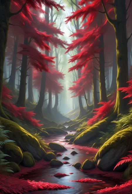 aesthetic, masterpiece, beautiful, elegant, award winning, photo, artstation, absurdres, hdr, best quality, 
scenery, forest,
Ruby_Fantasy,