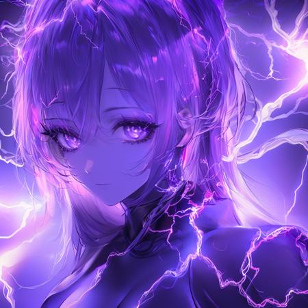 Lightning,glowing,electricity purple theme