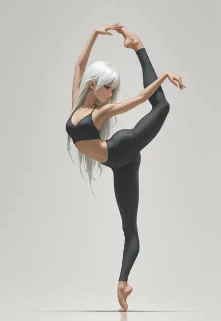 Standing split pose