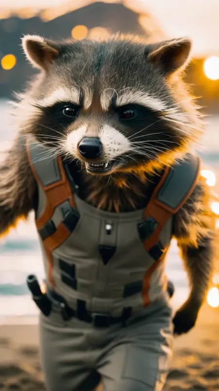 SDXL Rocket raccoon (Guardians of the galaxy)