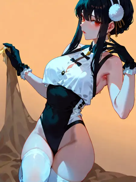 Panda mother:The Black & White uniform