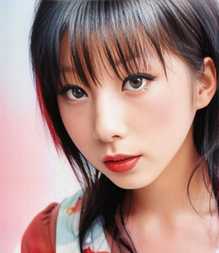 color Film photograph of (Kana:0.6) <lora:Kana256:0.8>  short hair, tokyo, 1980s, bobs hair, gyaru, makeup, red lipstick <lora:80s Japan 2:0.5>