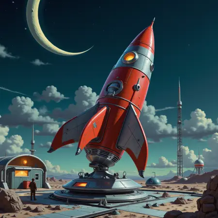 Urabewe Retro Sci-Fi - FLUX