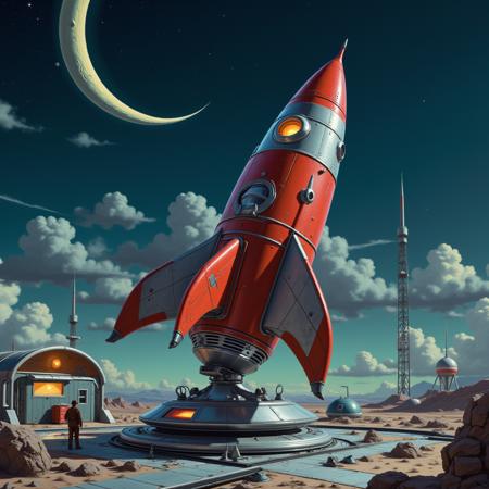Urabewe Retro Sci-Fi - FLUX V1