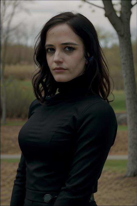 <lora:eva_green-04:1>, <lora:add_detail:0.2>,  A stunning intricate full color picture of (3v4gr33n :1), wearing a black turtleneck and black suit, epic character composition, sharp focus, natural lighting, subsurface scattering, bokeh, f2, 35mm, film grain,