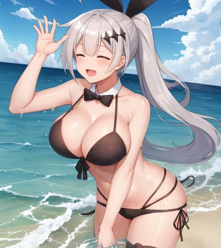 fiveseven, (fivesevenSwimsuit:1), beach, ocean, partially submerged, closed eyes, open mouth, smile, splashing, leaning forward, ponytail, hands in water
<lora:FiveSeven:.6> <lora:FiveSevenSwimsuit_Costume:1>