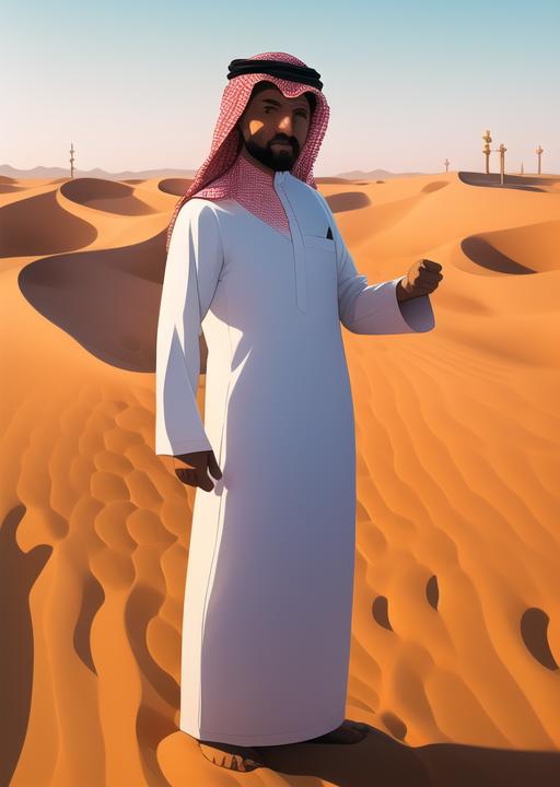 Arabic Man Traditional arab Clothes thob muslim clothing الثوب العربي image by xmattar