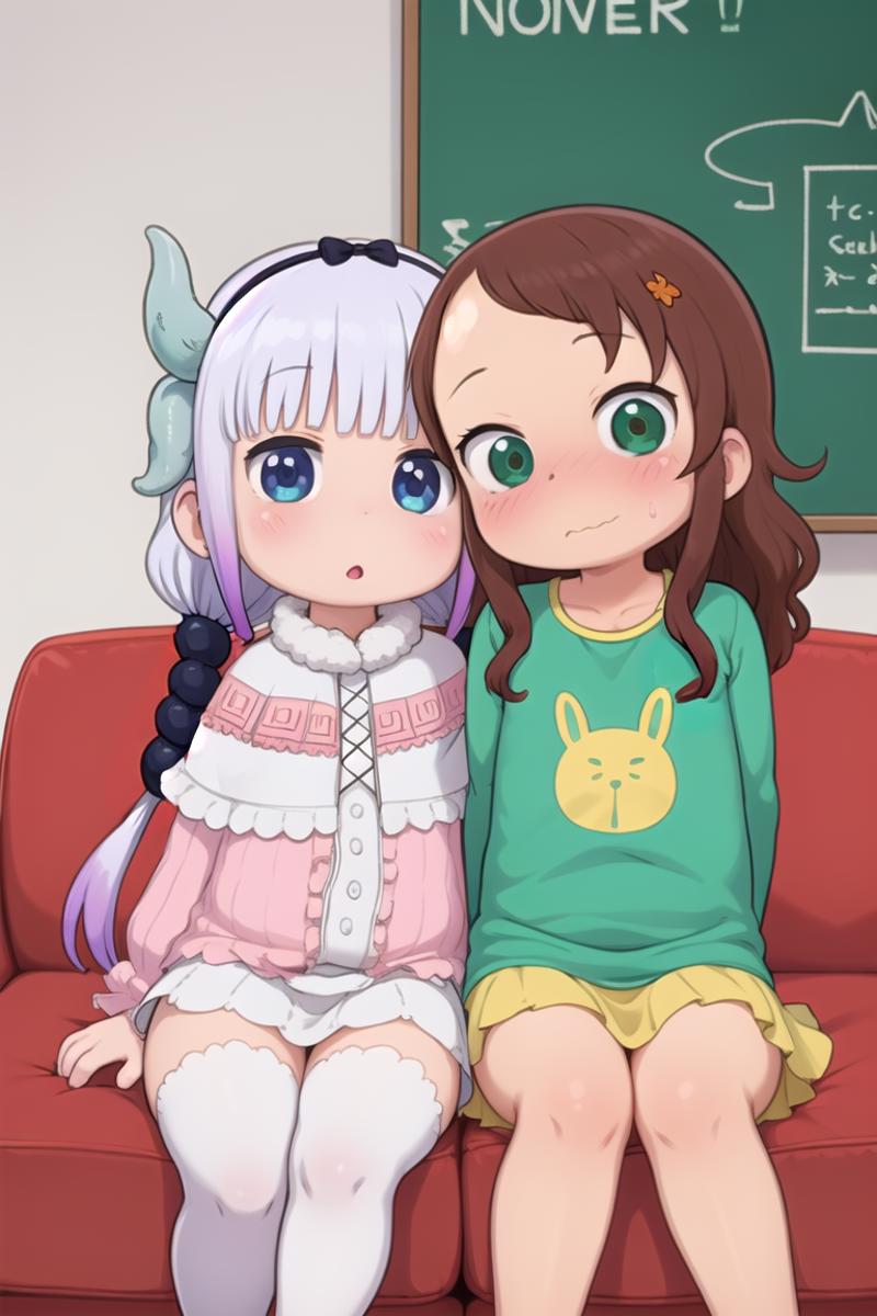 Kanna and Saikawa (Maid Dragon) Character LoRA image by Mooseful