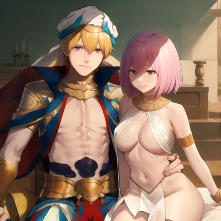 Gilgamesh x Mashu Kyrielight (Zettai Mash Sensen)