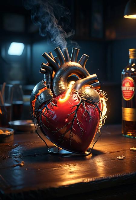 (masterpiece), realistic lighting, score_9, score_8_up, score_7_up, realistic, intricate details, hyperdetailed, extremely sharp, 4k, ,vivid colors,
((masterpiece)), ((best quality)), (ultra-detailed), absurdres, extremely detailed CG unity 8k wallpaper, Official Art,
Never made it as a wise man
I couldn't cut it as a poor man stealing
Tired of living like a blind man
I'm sick of sight without a sense of feeling
And this is how you remind me
This is how you remind me
Of what I really am
This is how you remind me
Of what I really am
It's not like you to say "Sorry"
I was waiting on a different story
This time, I'm mistaken
For handing you a heart worth breaking
And I've been wrong, I've been down
Been to the bottom of every bottle
These five words in my head
Scream, "Are we having fun yet?"
Yeah, yeah, yeah, no, no
Yeah, yeah, yeah, no, no
It's not like you didn't know that
I said, "I love you, " and I swear, I still do
And it must have been so bad
'Cause living with me must have damn near killed you
And this is how you remind me
Of what I really am,Neon Night page
illustration, (dramatic lighting:1.1),
hyperdetailed, hyperrealistic, 8k, high quality, hi res, best quality, high quality, absurd res, volumetric lighting, reflections, polished, intricate, soft warm lighting, add no smoking icon