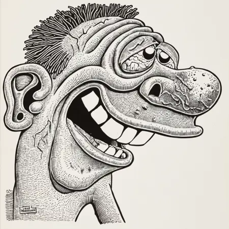 Basil Wolverton "Spaghetti and Meatballs" Style LORA