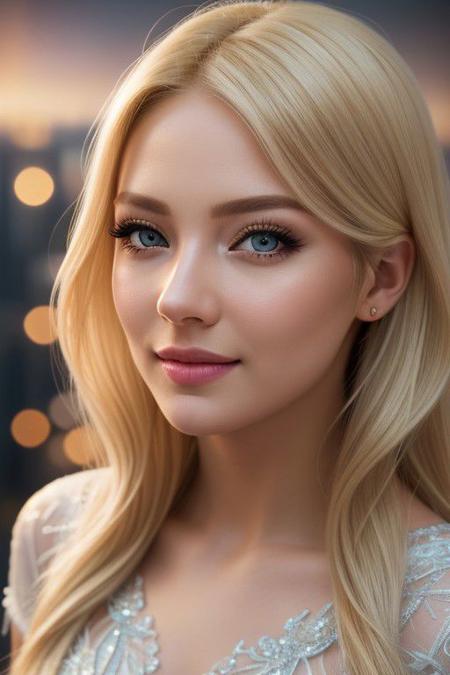 Elsa, beautiful detailed eyes, (medium length hair:1. 3), (eyelashes:1. 2), best quality, 16K, (HDR:1.4), high contrast, bokeh:1.2, cinematic lighting, sidelighting, Exquisite details and textures, cinematic shot, (Bright and intense:1.2), ultra realistic illustration, a view from above, blonde hair, (a charming smile:0.8),