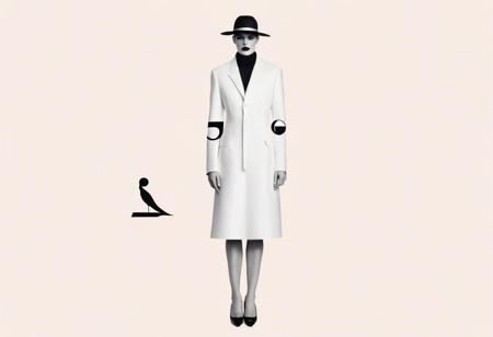 Theme 2: The Allure of Minimalist Living 
Board: Art & Creativity - Pin: A minimalist fashion illustration with a touch of surrealism, featuring hidden symbols or optical illusions. Caption: "Fashion's Enigma: Where minimalism meets the fantastical in fashion illustration."
Create a pin for this board.
