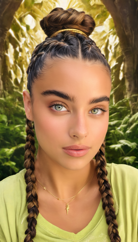 noa kirel face focus, wearing tinkerbell's twilight tunic looking fairy pixie dust neverland, closeup, centered, facing viewer,  [cartoon, vector art, anime :realistic, real life, hyper realistic:0.15],
cornrows, Trompe Lâoeil, thundering,
masterpiece, beautiful, young, professional, photo, high quality, highres <lora:noa_kirel_sdxl_1.0:1>