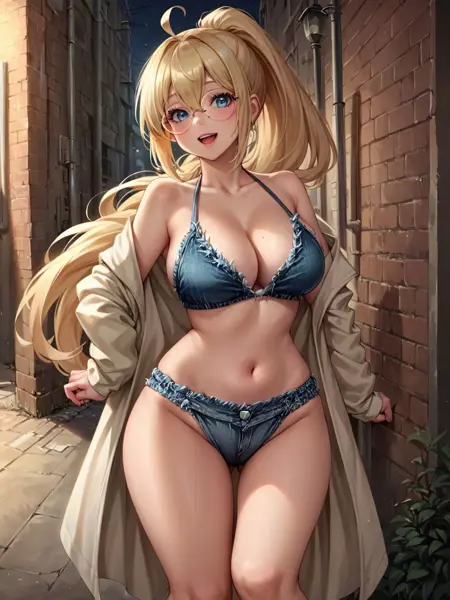 Denim bikini