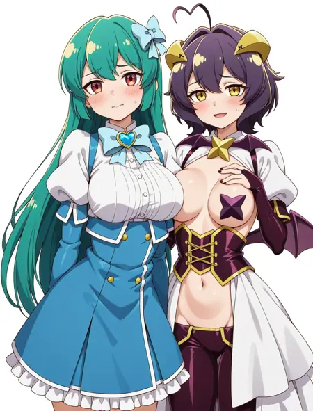 magia azure and magia baiser マジアアズールとマジアベーゼ (mahou shoujo ni akogarete.魔法少女にあこがれて)