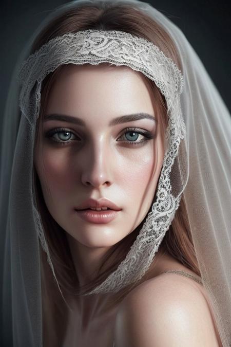 there is a woman with a veil on her head and a lace over her head, beautiful portrait image, extremely beautiful face, beautiful face, karol bak uhd, ultra beautiful face, very beautiful face, detailed beautiful face, beautiful portrait, very beautiful portrait, gorgeous face portrait, stunning portrait, beautiful portrait photo, photorealistic beautiful face, ultrarealistic digital art