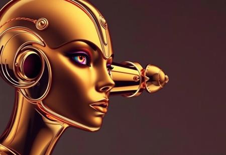 Avant-garde , 1970s futurism, chrome and gold