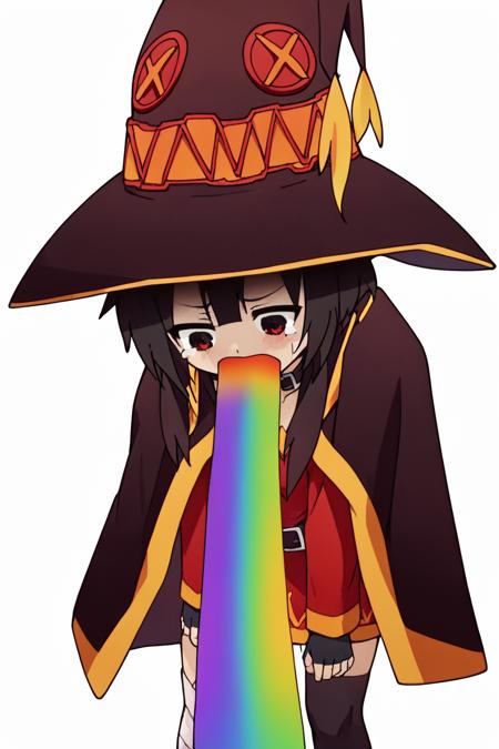 Rainbow vomit meme V1