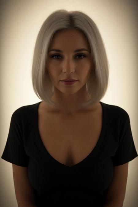 score_9, score_8_up, score_7_up,score_6_up, score_5_up, looking at the viewer, 1women, upper body, dark background, white hair, long hair, in a dark room, spot light,