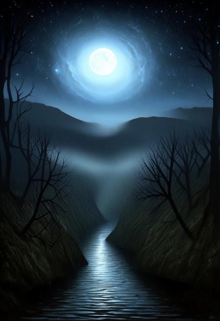 Irritating eternal endless emptiness of space fulfilled with the immense inexhaustible irresistible source of awe and horror, masterpiece, best quality, detailed, high quality, scenery