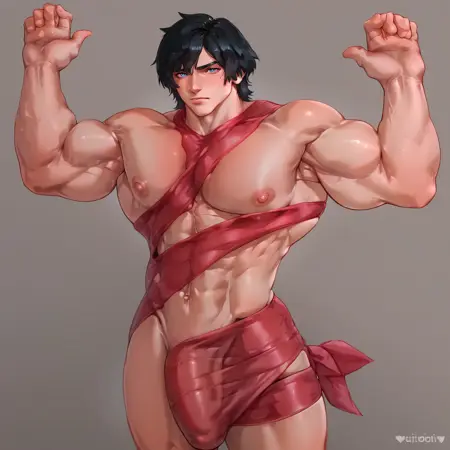 Naked Present Wrapped Male Meme
