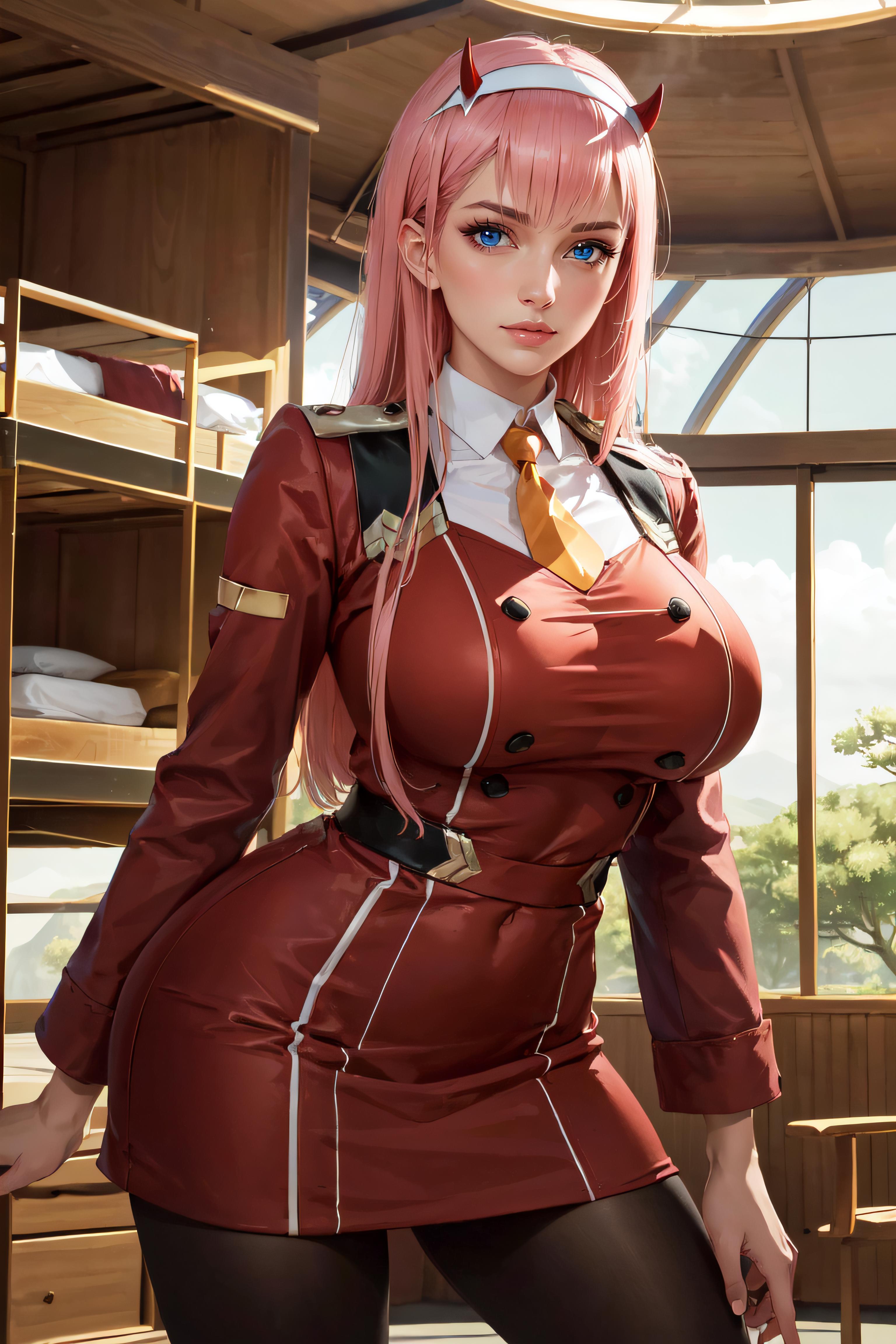 Zero Two (DARLING in the FRANXX) LoRA | 4 Outfits image by betweenspectrums