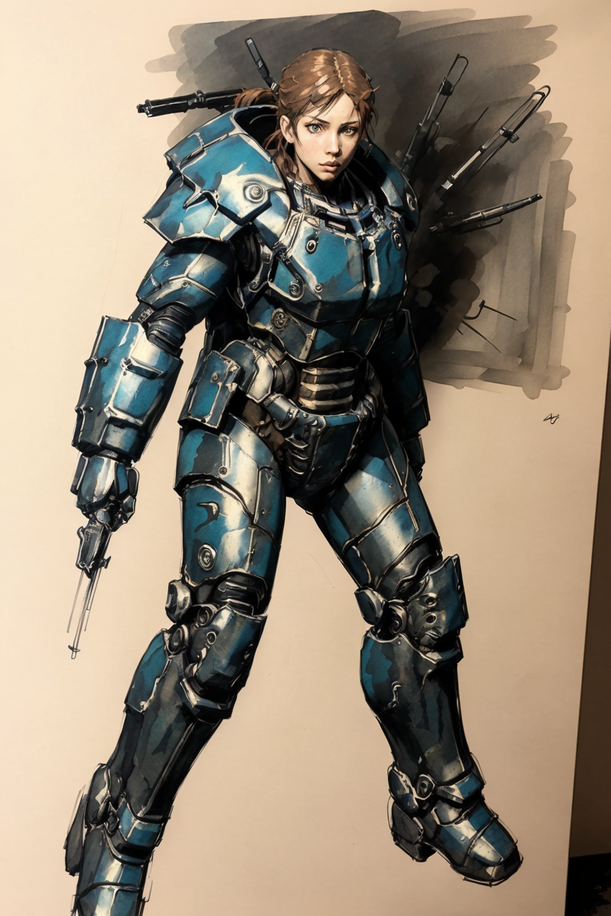 X-01 Enclave Power Armor LoRA image by bullseyetroll