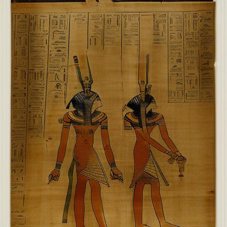 Ancient Egyptian Papyrus 2900 B.C. V1