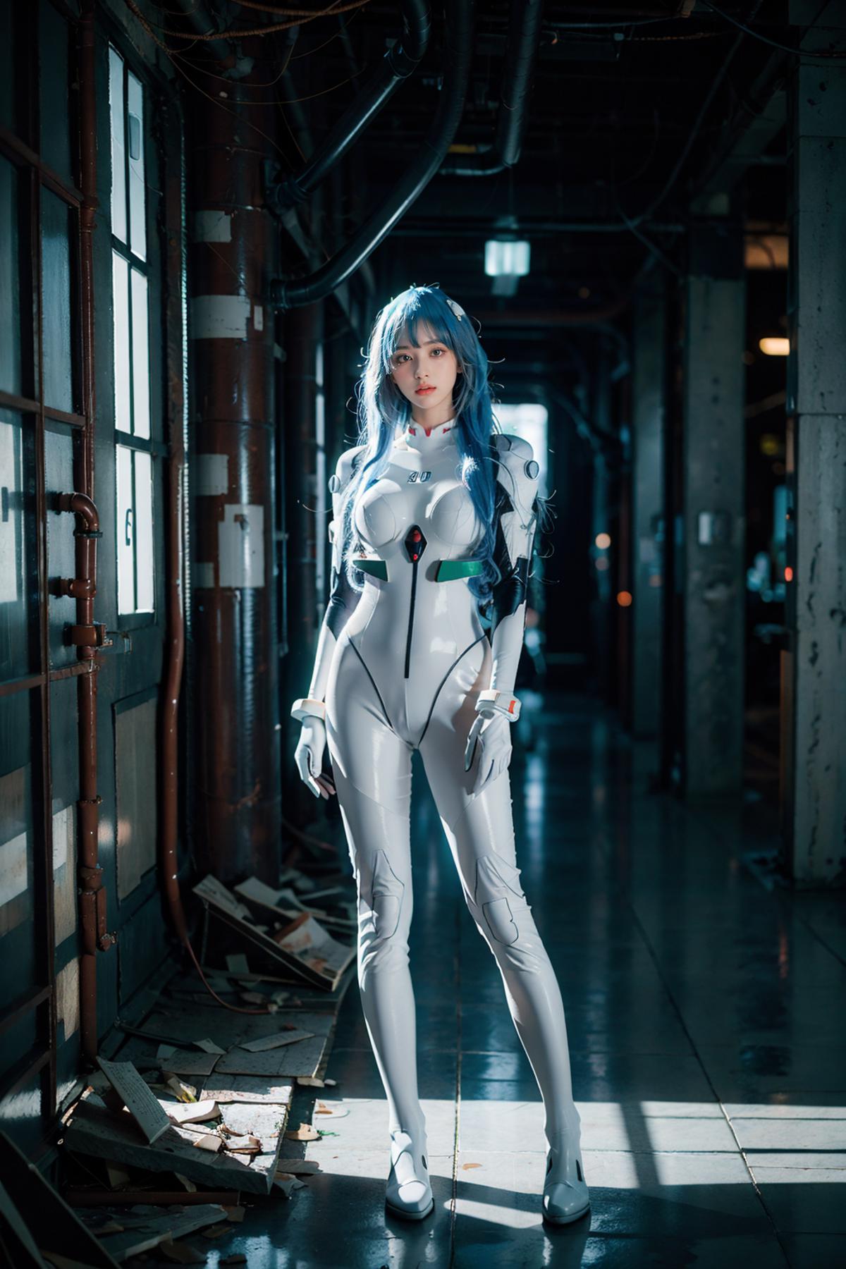 [Realistic] <EVA> Ayanami Rei long hair plugsuit cosplay costume |《EVA》绫波丽 长发 战斗服 cos 服 image by cyberAngel_