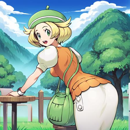 bianca \(pokemon\) blonde hair green eyes short hair