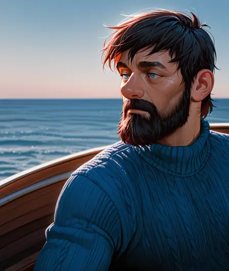 Captain Haddock - The Adventures of Tintin (by Hergé) (Illustrious + PonyXL + SD1.5)