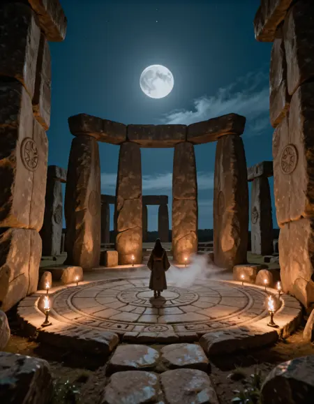 center of Stonehenge illu