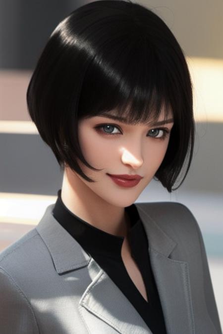 Hailee Rain (Black Hair Ver.) v1.1 [PixAI-Size37.2Mb]