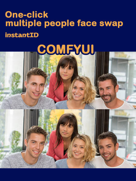 One-click multiple people face swap v1.0