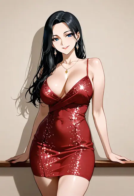 Sparkling party dress illustrious