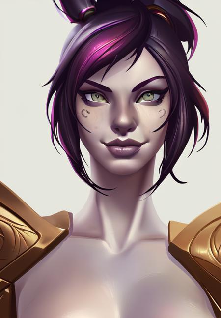 1girl, sfw, <lora:fiora:0.8>, fiora, smirk, portrait,, (masterpiece, best quality, absurdres, detailed, ultra-detailed:1.3), alluring, (highly detailed, high quality:1.3)