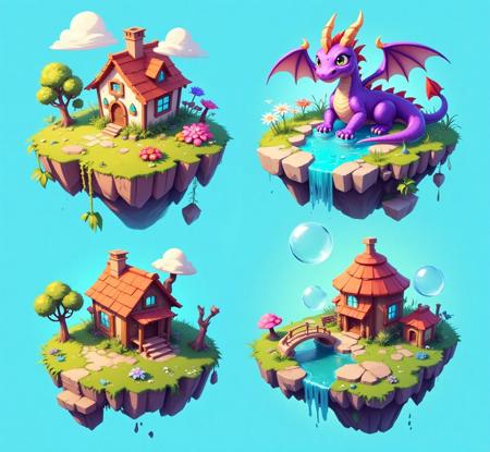 DE_Fantasy Floating Islands_Scene Generation v1.0