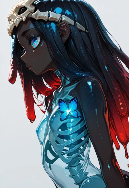 X-RAY | See-Through Body — CONCEPT | Tranlucent Slime, mechanical Parts, Skeleton & Artificial Vagina.