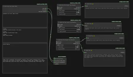 ComfyUI Multi-Clip Text Script