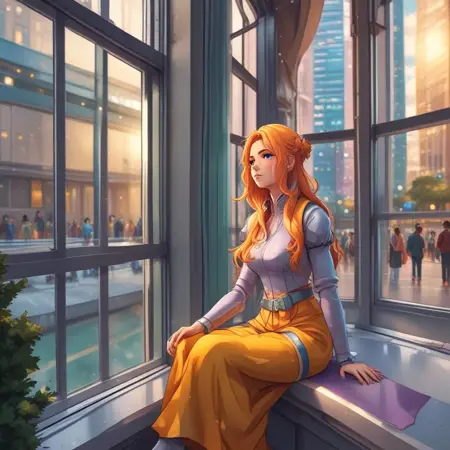 Sitting, hand on knee, hand on ground