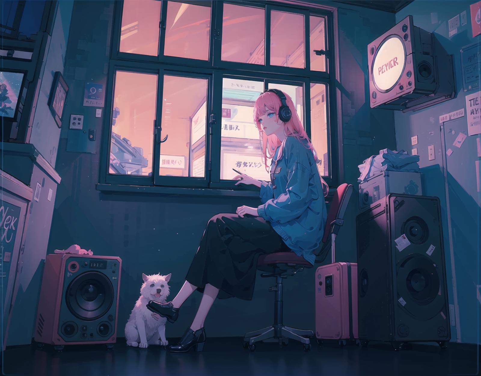 Lofi Vibes - Anime style image by jojo_lover