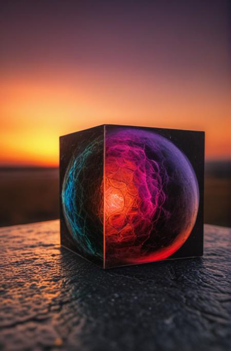 ((Introduce quality iteratively))((color photographic apocalypse revealed blinding supernatural sunrise exegetical Zohar Metatron Demands Cubes)(vesiva piscis mandorla))(evocative depth of field(absolute sharpness)(true black point)(art of genius)(relativistic gradients)((vibrant colorful saturated hues))((dark corners vignette))
<lora:LCM-LoRA-XL_V1:0.21>
<lora:SDXLHighDetail_v5:0.3>
