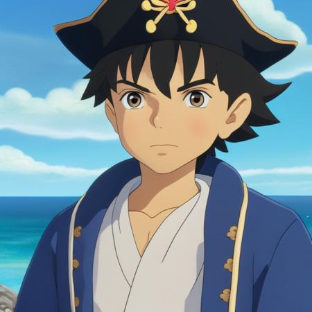 A pirate boy, cute, StdGBRedmAF, Studio Ghibli
<lora:StdGBRedmAF21Config4WithTEV2:1>